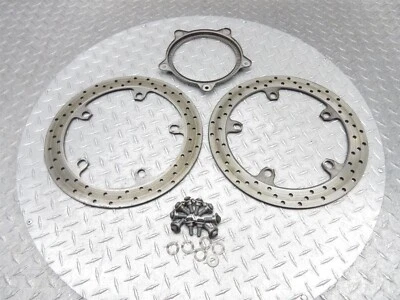 BMW K1200RS 2002 98-03 par de discos de rotor de freno delantero izquierdo derecho ABS lote de anillos Foto 1 de 4
