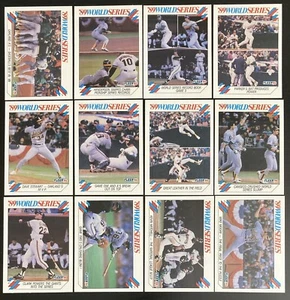 1990 Fleer '89 World Series (12) Card Set NM-MT Henderson / Canseco / Clark - Bild 1 von 5
