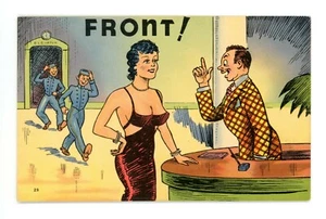 Lot of 5 Vintage Comic Sexy Linen Postcards - Picture 1 of 10