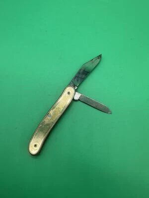 Navaja de Bolsillo Vintage Colonial Prov EE. UU. 2 Hojas Camping Faltan Almohadillas Laterales Foto 1 de 4