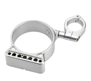 Joker Machine Fork Mount Speedometer Ring With Swivel Clamp 39mm Black #10-319s - Picture 1 of 7