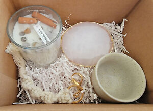 Handmade Color Theme Gift Box Basket Soy Candle Teacup