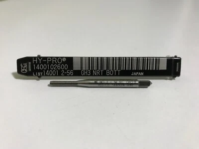 2-56 UNC, H3, Bright Finish, HSS, Bottoming Thread Form Tap, Pack of 10 - Image 1 of 2