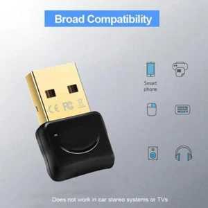 USB Bluetooth 5.0 Sender Empfänger Audio Adapter PC mm AUX TV AUTO 2025 3,5 I8G7 - Bild 1 von 11