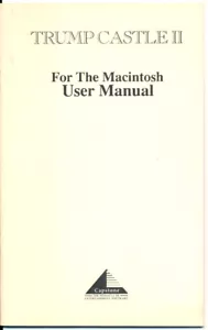 TRUMP CASTLE II GAMBLING GAME Manual for Mac - 1991 - 15 Pages - Picture 1 of 2