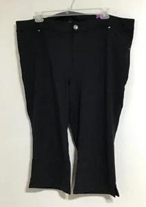 Lane Bryant Legging Capri Womens Plus Size 26 Black Active Pants Yoga Running - Picture 1 of 6