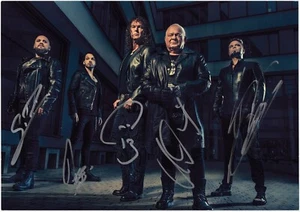 UDO DIRKSCHNEIDER - TOTALMENTE FIRMADO Acepta, BOLAS A LA PARED Corazón de Metal AUTÓGRAFO - Imagen 1 de 1