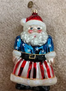 Christopher Radko Yankee Snickerdoodle Santa Claus Vintage Christmas Ornament - Picture 1 of 10
