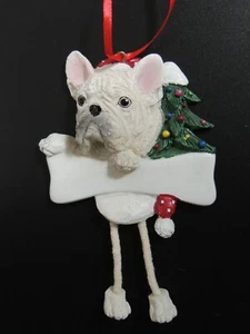 Französische Bulldogge Weihnachtsschmuck baumelnde Beine Hund E&S Sie können personalisieren! - Bild 1 von 12