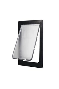 Aussie Pet Doors Large Dog Pet Door For Glass & Screen Installation Black APD - Picture 1 of 3