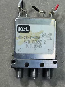Interruptor coaxial SMA K&L ms-28-f-sma-i-ttl d.c.8945 28vdc - Imagen 1 de 6