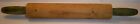 Vintage Green Handle Maple Rolling Pin 15 1/2"