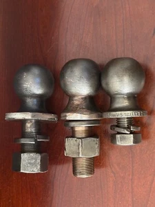 Lot of 3--Vintage Trailer Hitch Balls - Picture 1 of 10