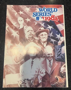 1984 OFFICIAL WORLD SERIES GAME PROGRAM DETROIT TIGERS VS. SAN DIEGO PADRES - Picture 1 of 1