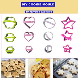 12 Stück Ausstechform Ausstecher Blume Herz Rund Stern Keks zum Backen USA - Bild 1 von 9