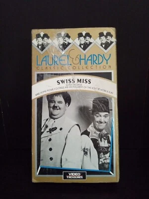 Swiss Miss Laurel & Hardy w/Rare Home Movies & Comment. VHS Tape - Shelf00d - Image 1 of 2