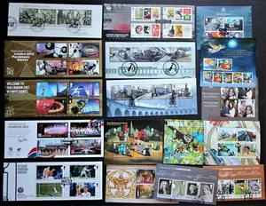 2011 - 2017 VARIOUS FINE USED MINIATURE SHEETS WITH FDI HANDSTAMPS. - Picture 1 of 52