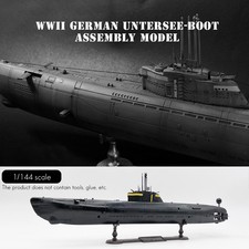 1:144 German U-Boat Type Submarine Static Scale Model Plastic Assembly Boat Kit 