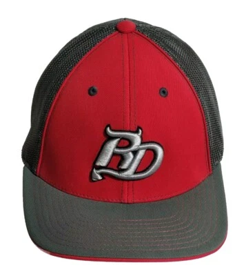 Gorra de béisbol Red Devils logotipo bordado malla ajustada talla S - M 67/8-73/8 Foto 1 de 4