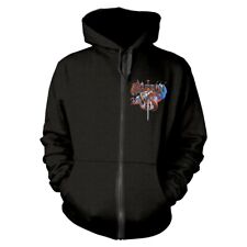 SAXON - CRUSADER BLACK Hooded Sweatshirt with Zip Medium