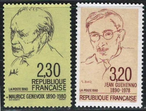 FRANCE 1990 Very Fine MNH Stamps Scott # 2213,2240 - Picture 1 of 1