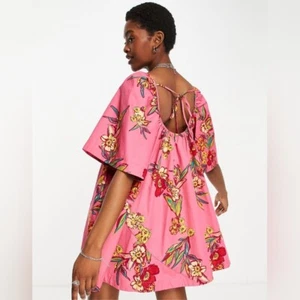 Free People Jodie Printed Tunic in Sunrise Combo size Small Pink Floral - Picture 1 of 15