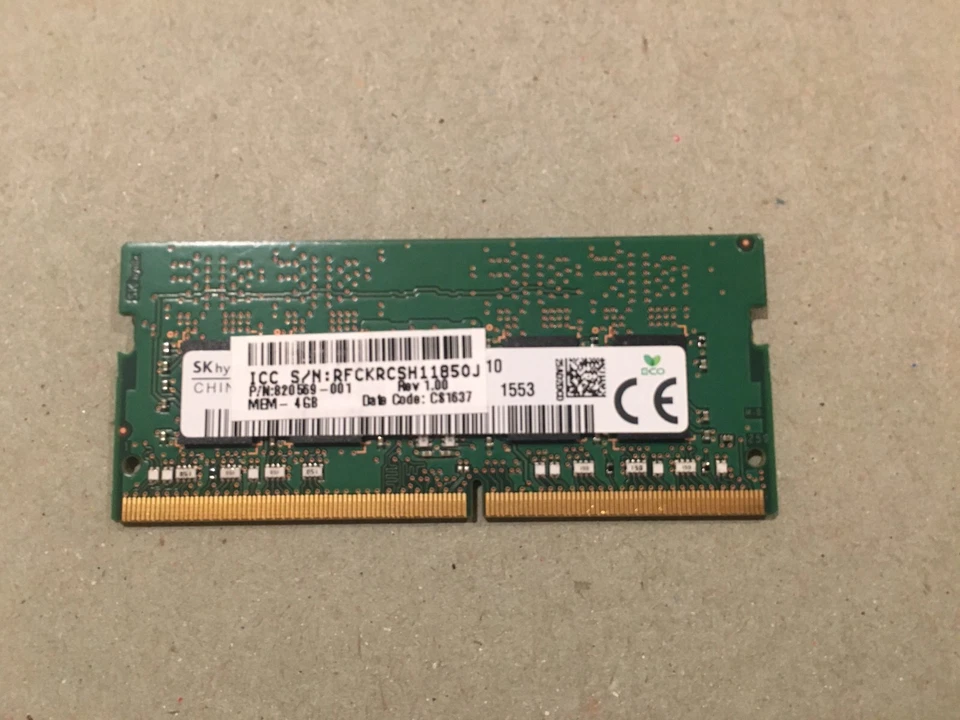 Genuine HP Memory 820569-001 4GB DDR4-2133MHz DDR4 fOR HP laptops - Image 1 of 1