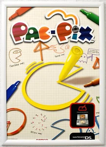 Pac-Pix RARE NDS 42cm x 59cm Promotional Poster - Picture 1 of 1