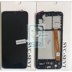 DISPLAY LCD ORIGINALE OEM SAMSUNG GALAXY A20E SM-A202F TOUCH SCHERMO FRAME NERO - Zdjęcie 1 z 1