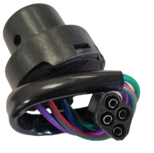 ukscooters VESPA ELEKTROSTART ZÜNDSCHALTER HALTER 4 KABEL DC PX LML T5  - Bild 1 von 4