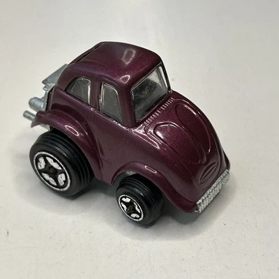 POLISTIL VW Beetle Caricature Cartoon Car Purple MG 23 Vintage 1970s Diecast - Image 1 of 4
