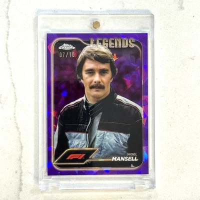 2024 Topps Chrome Sapphire Formula 1 F1 #189 NIGEL MANSELL Purple /10 - Image 1 of 2