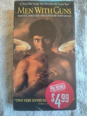 Men With Guns (VHS, 1998) Blockbuster Video Resealed  - Image 1 of 3