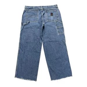 Vintage Y2K Structure Carpenter Jeans Mens 38x32 Blue Denim Baggy Grunge Skater - Picture 1 of 12