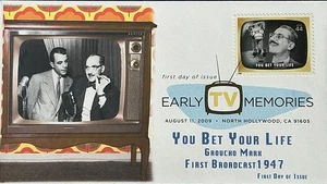 BDAOCITW KSC Cachets 4414 Early TV Memories - You Bet Your Life Groucho Marx  - Picture 1 of 2