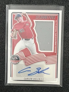2025 Panini Stars & Stripes - Carson Bolemon - Silhouettes Auto Jumbo Relic /199 - Bild 1 von 2