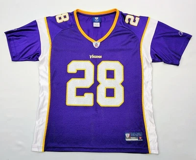 Camiseta para mujer Reebok Minnesota Vikings Adrian Peterson #28 talla grande ¡USADA EN EXCELENTE ESTADO! Foto 1 de 4