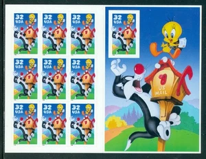 US 3204 Sylvester Complete Pane/10, Mint NH, Self Adhesive - Picture 1 of 1
