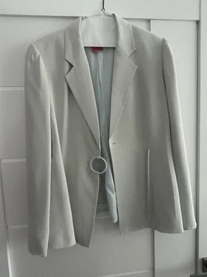 Bloomingdales Silk Blazer Womens Sz 12 Light Green - Image 1 of 2