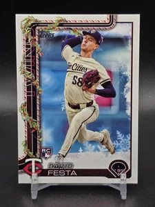 2025 Topps Holiday David Festa #H78 RC Minnesota Twins - Bild 1 von 2