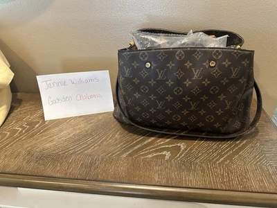 Louis Vuitton Montaigne наплечная сумка GM коричневый холст - Изображение 1 из 4
