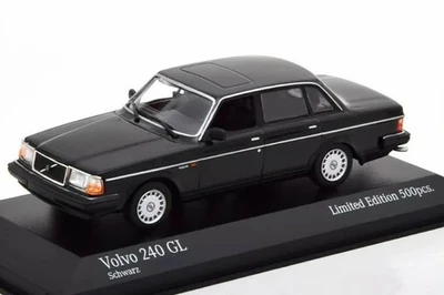 Minichamps 1/43 Volvo 240 GL Berlina 1986 Nero Edizione Limitata 500 Nuovo - Immagine 1 di 2
