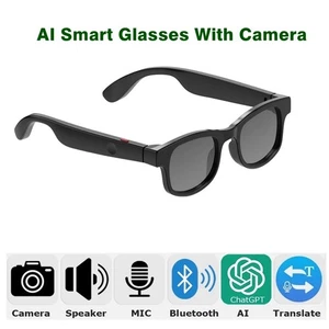 Translation  AI smart glasses with camera and bluetooth and video control - Picture 1 of 23