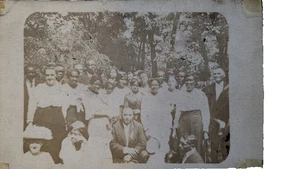 RPPC Mostly African American Group Outdoors Vintage Real Photo Black History - Picture 1 of 4