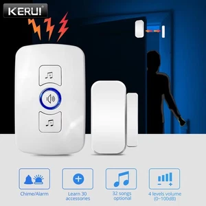 Door Open Sensor Chime Magnetic Sensor Alarm 32 Chime Wireless for Home Security - Picture 1 of 14