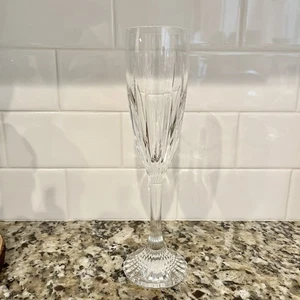 BACCARAT Qualität Kristall 9,5" SEKTFLÖTE geriffelt GLAS Massena Frankreich - Bild 1 von 6