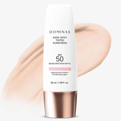 SPF 50 DOMINAS Tinted Sunscreen Moisturizer (1.7fl oz) - Tone Correction, Korean - Image 1 of 4