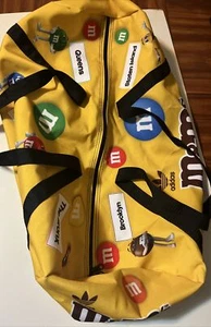 Adidas/M&Ms Zippered Duffle Bag/Travel /NEW YORK CITIES/ Large /Multicolor Logos - Picture 1 of 6