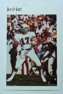 1982 Marketcom Football #3 Jim Hart Mini Posters Cardinals MINT - - Picture 1 of 2