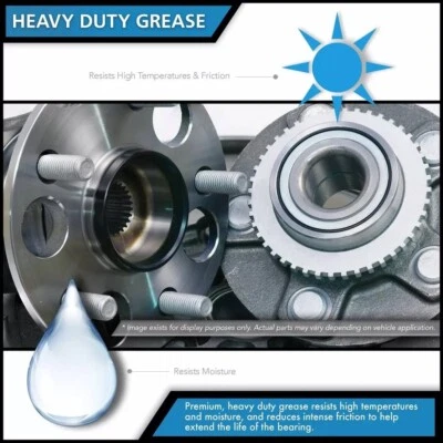 Cojinete de cubo de rueda delantera izquierda derecha TRQ para Mazda Miata 1990-2005 Foto 1 de 4